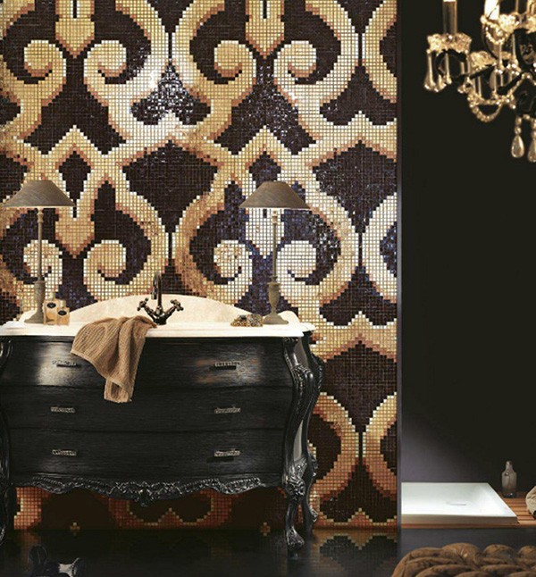 Antyczne piękno mozaika w ornamenty