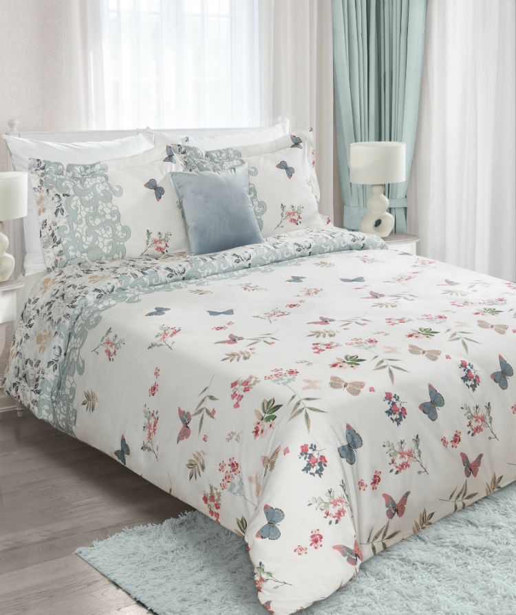 Kwiatowa pościel Eurofirany model Bess