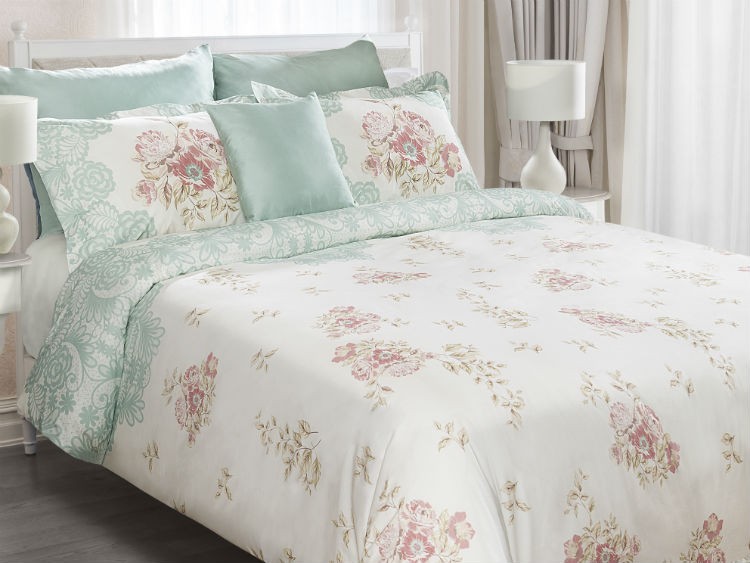 Kwiatowa pościel Eurofirany model Sally