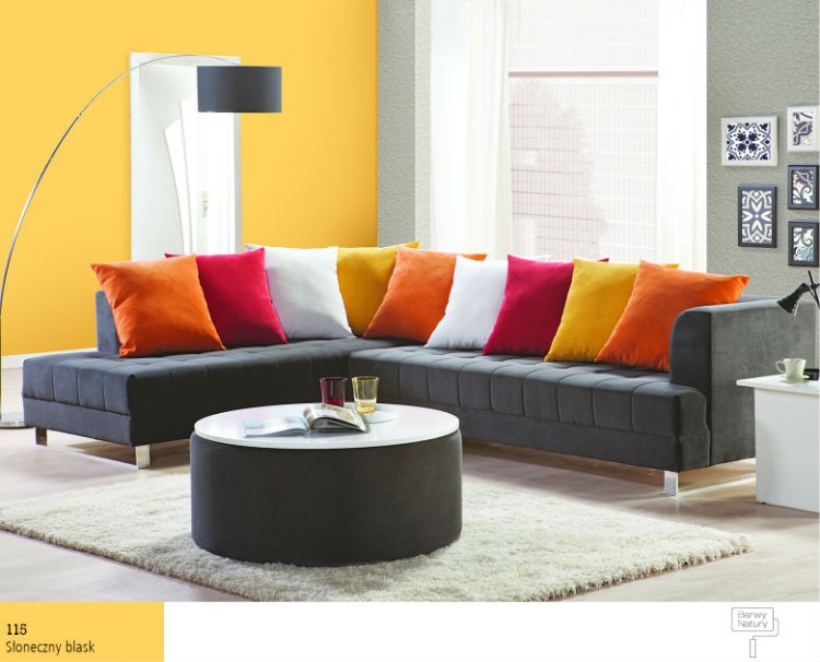 Cytrynowe wnętrza - zatrzymaj lato w swoim domu. 10 Farby do wnętrz Śnieżka słoneczny blask