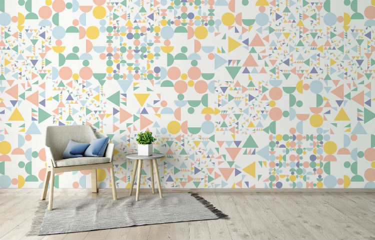 Odmień swoje wnętrze dzięki fototapetom i obrazom drukowanym na płótnie 15 WALLPAPER CHAIR FLOWER FIGURY fototapeta