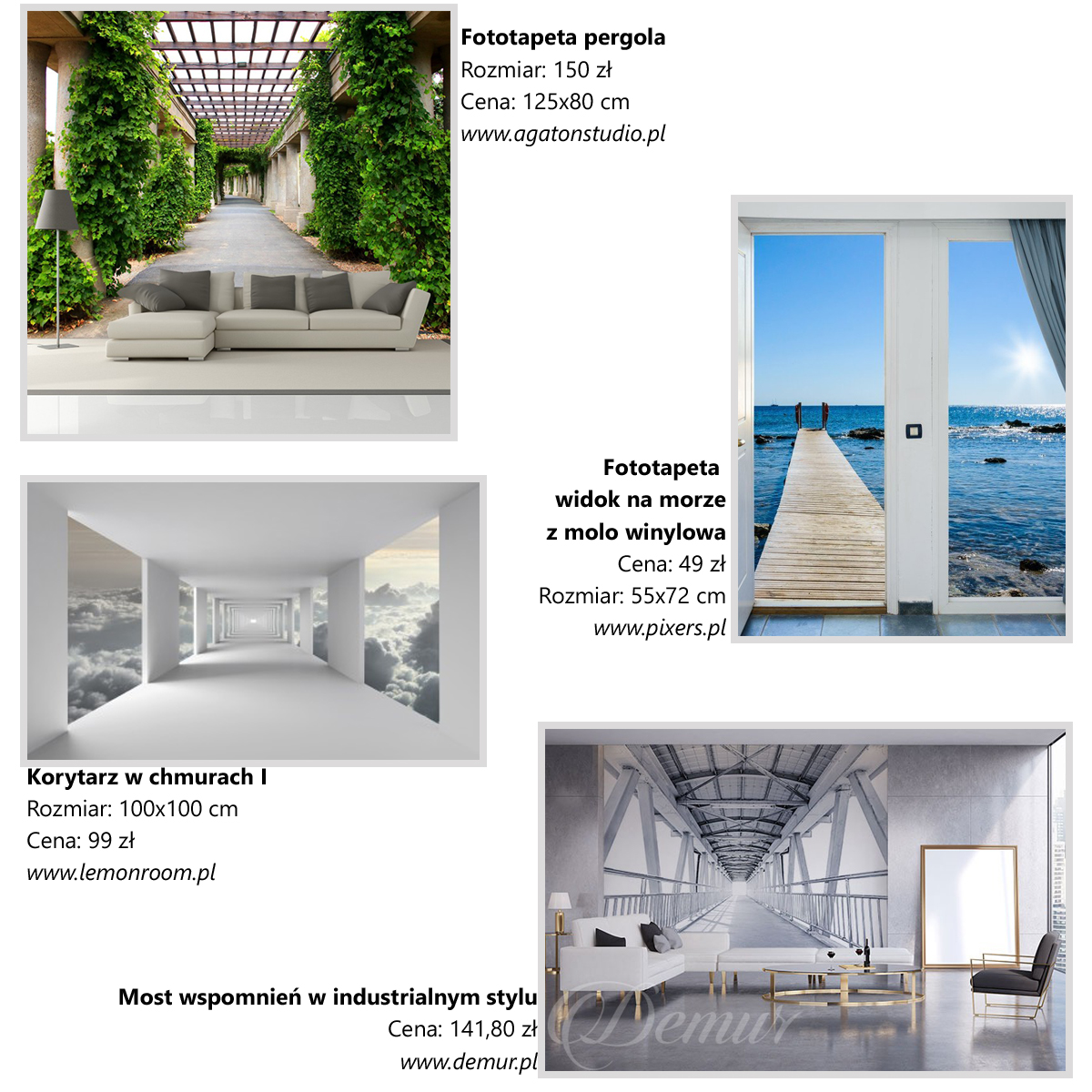 Fototapety powiększające wnętrze