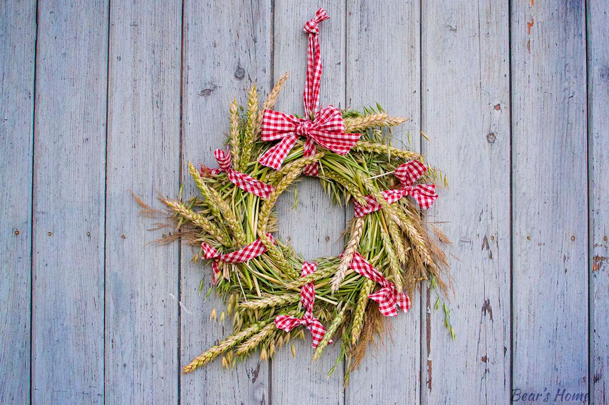 Wianek ze zbóż, wspomnienie lata - zrób to sam! 18 ostatanie zdjecie