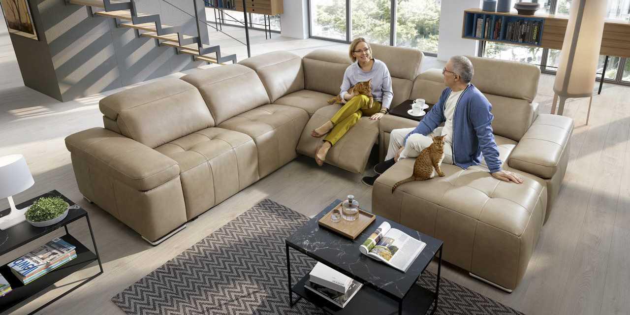 Narożnik Domo z funkcją relaksu