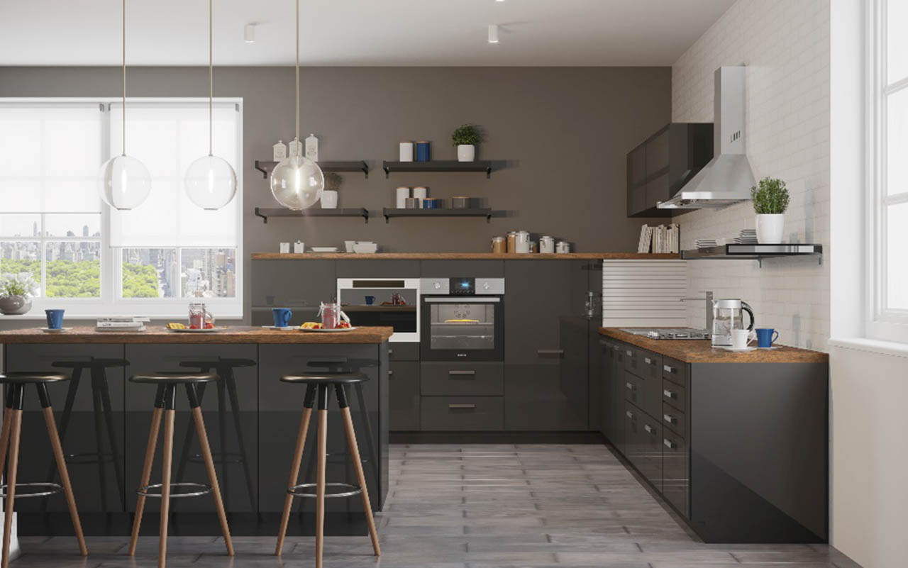 Modna i funkcjonalna kuchnia 2 Kuchnia z funkcją jadalni