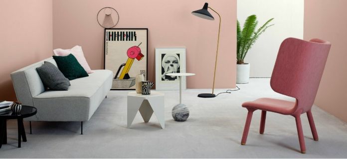 kolor rozowy we wnetrzu